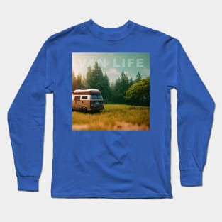 Van Life Camper RV Outdoors in Nature Long Sleeve T-Shirt